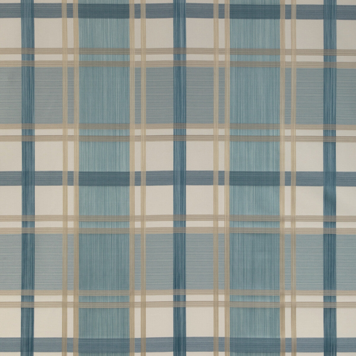 Davies Plaid fabric in sky/sand color - pattern 2023109.516.0 - by Lee Jofa in the Highfield Stripes And Plaids collection