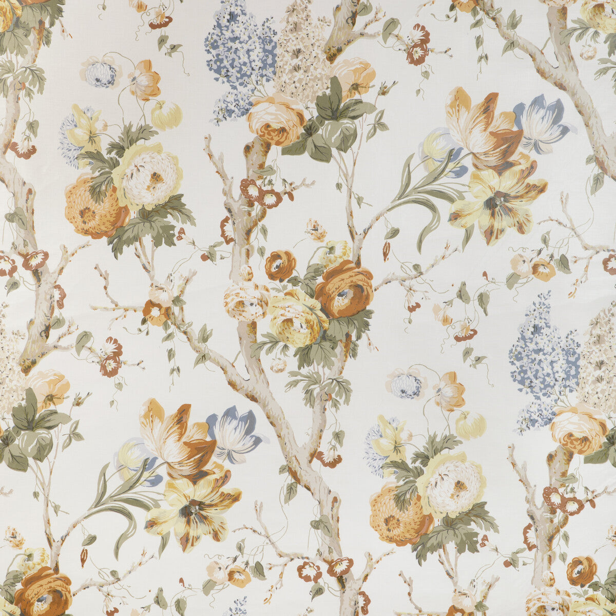 Trentham Hall fabric in ochre color - pattern 2023119.430.0 - by Lee Jofa in the Lee Jofa 200 collection