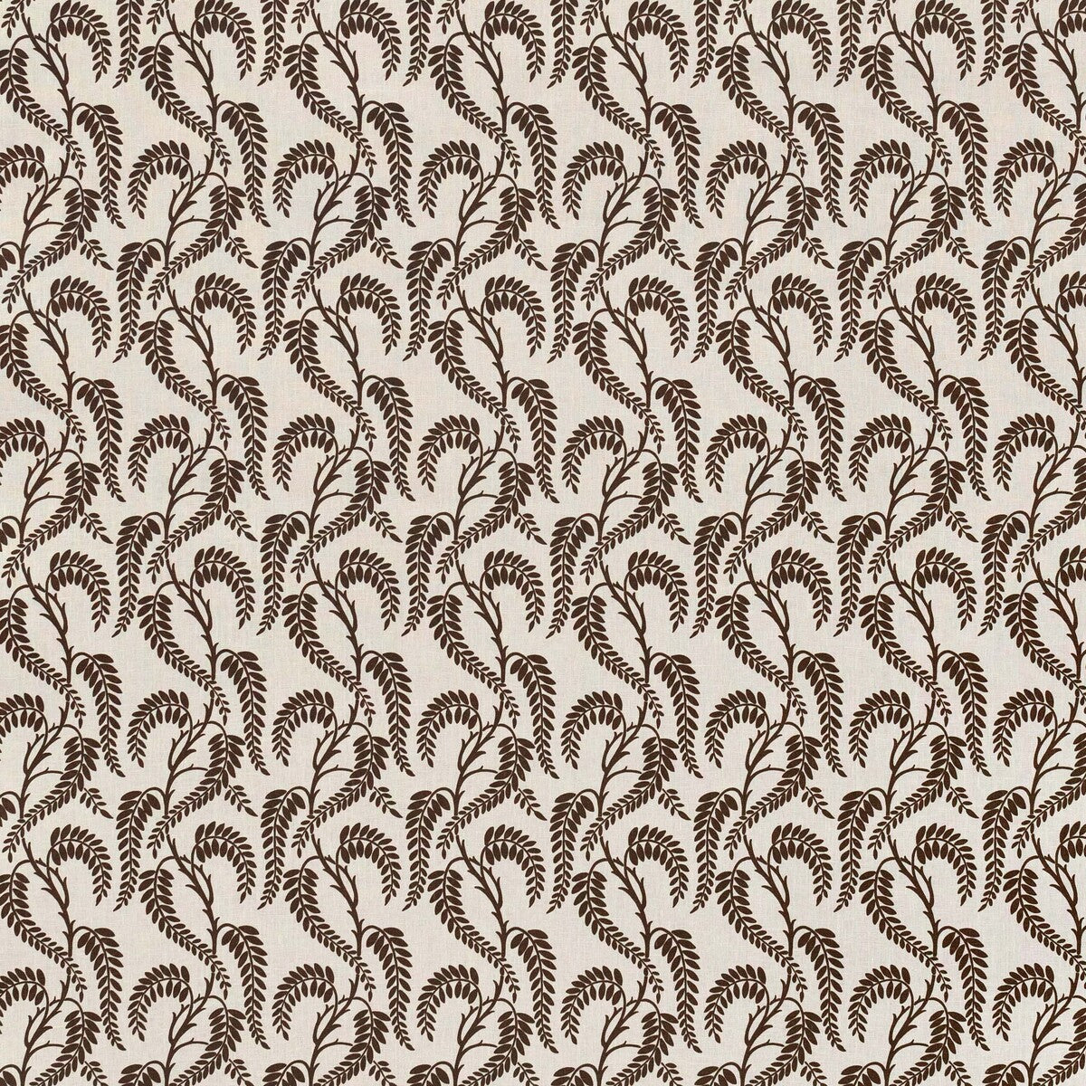 Wisteria fabric in brown white ln color - pattern 2023136.61.0 - by Lee Jofa in the Paolo Moschino Garden II collection