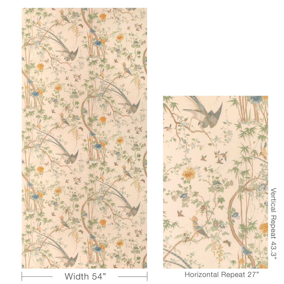 Mandalay Print fabric in Willow color - pattern number 2025107.530.0 - by Lee Jofa in the Kingsley collection