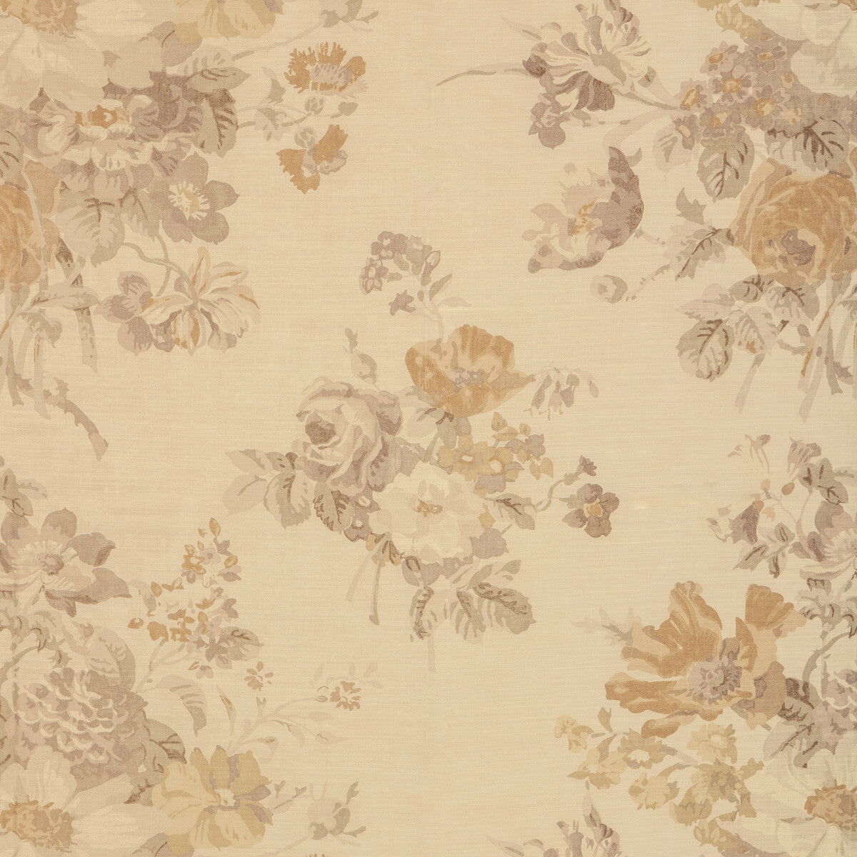 Hathaway Print fabric in taupe color - pattern number 2025131.1611.0 - by Lee Jofa in the Whitley Hall collection