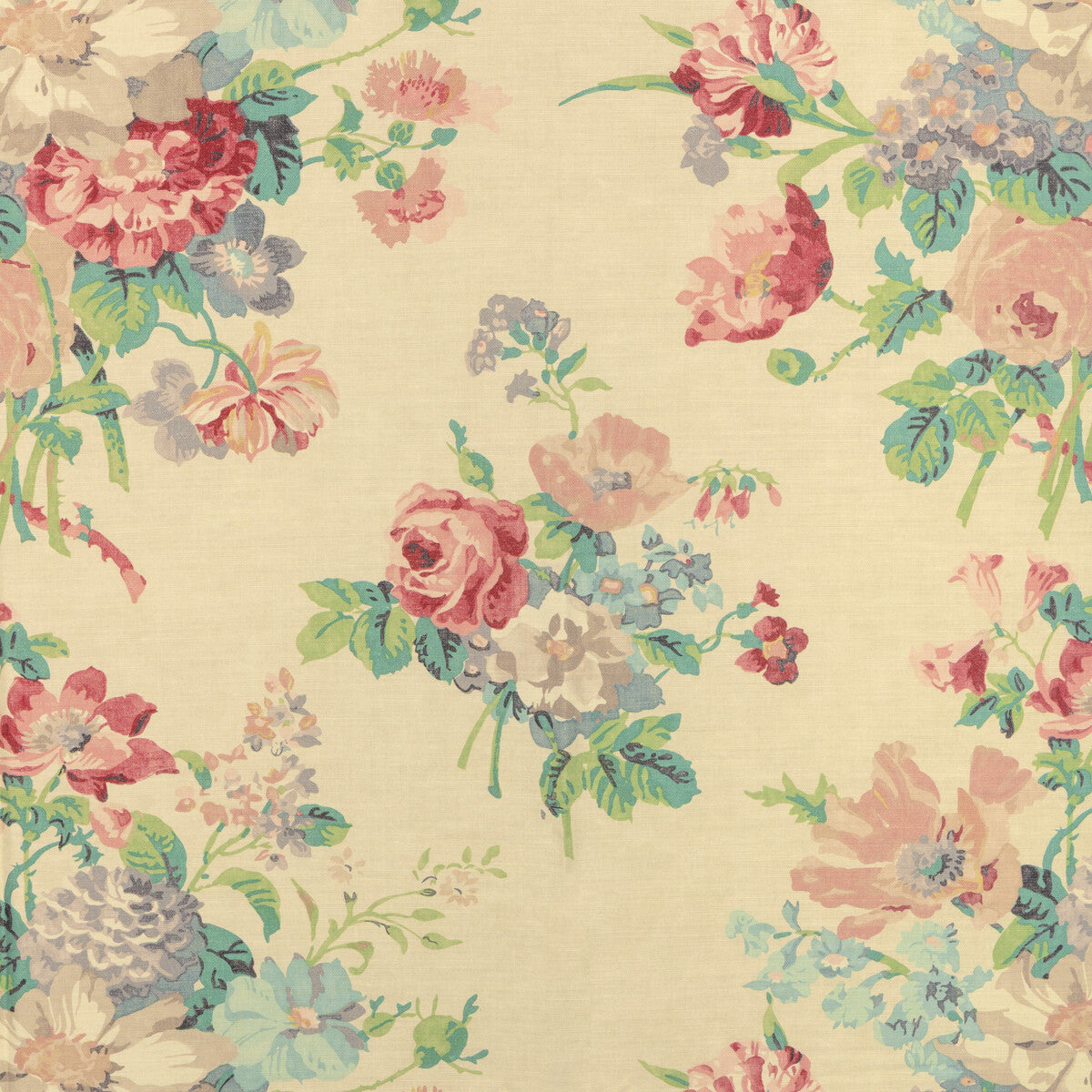 Hathaway Print fabric in berry color - pattern number 2025131.73.0 - by Lee Jofa in the Whitley Hall collection