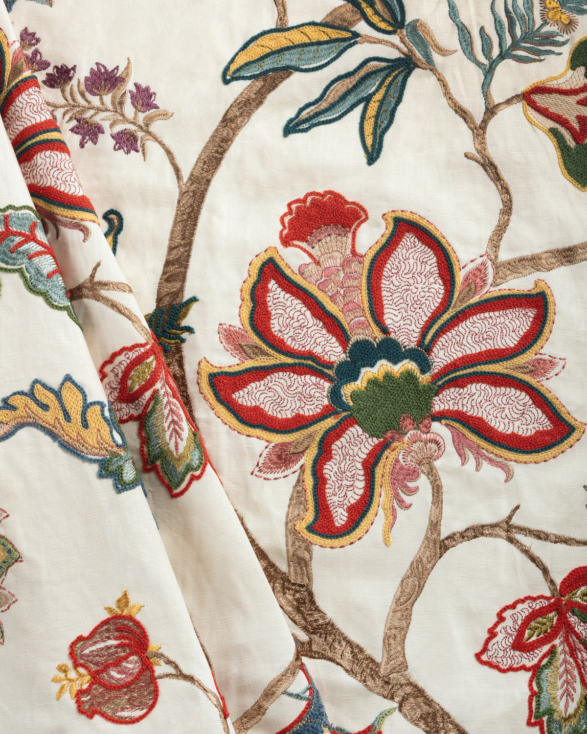 Windermere Emb fabric in Multi color - pattern number 2025137.319.0 - by Lee Jofa in the Mayfair Embroideries collection