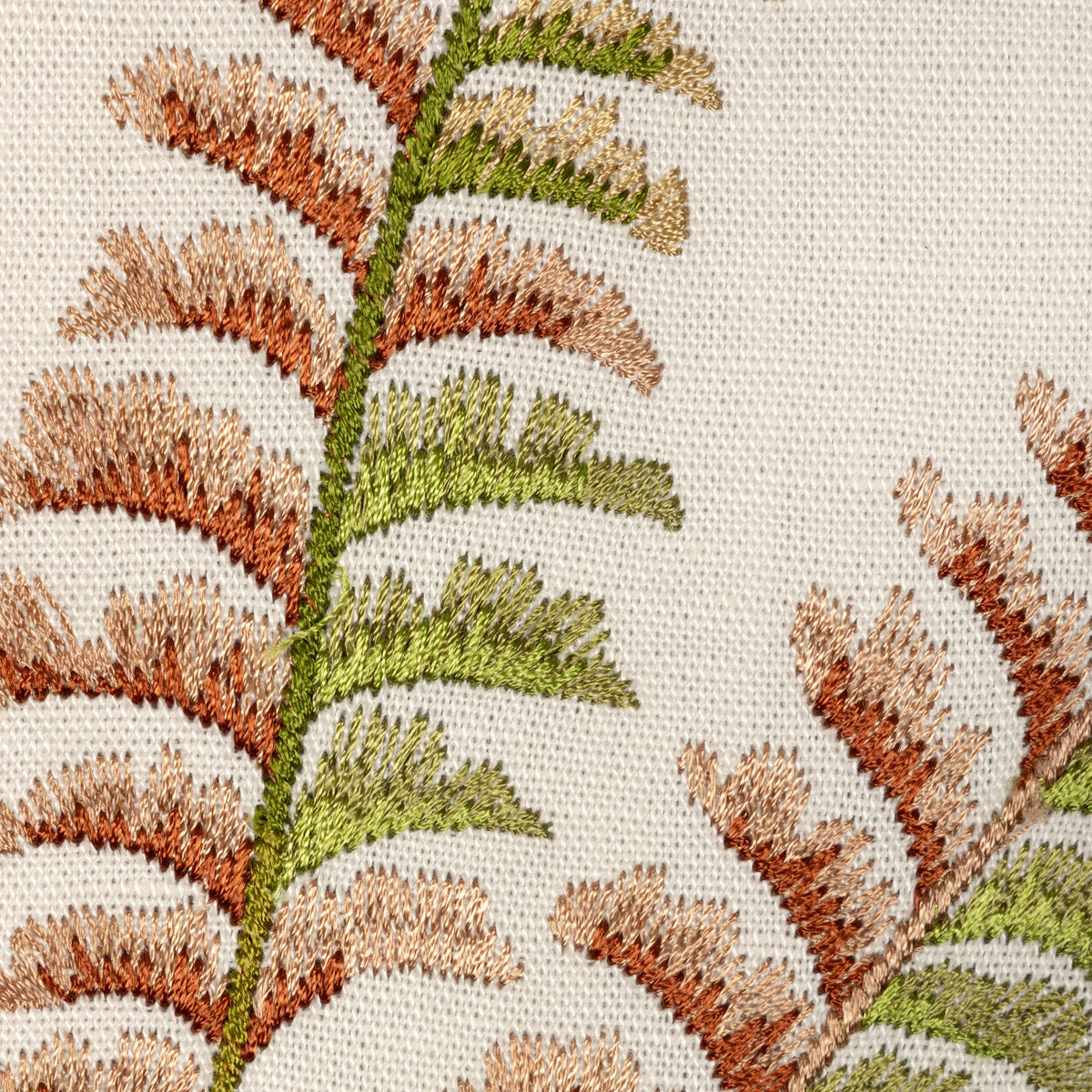 Royal Fern Emb fabric in Autumn color - pattern number 2025138.324.0 - by Lee Jofa in the Mayfair Embroideries collection