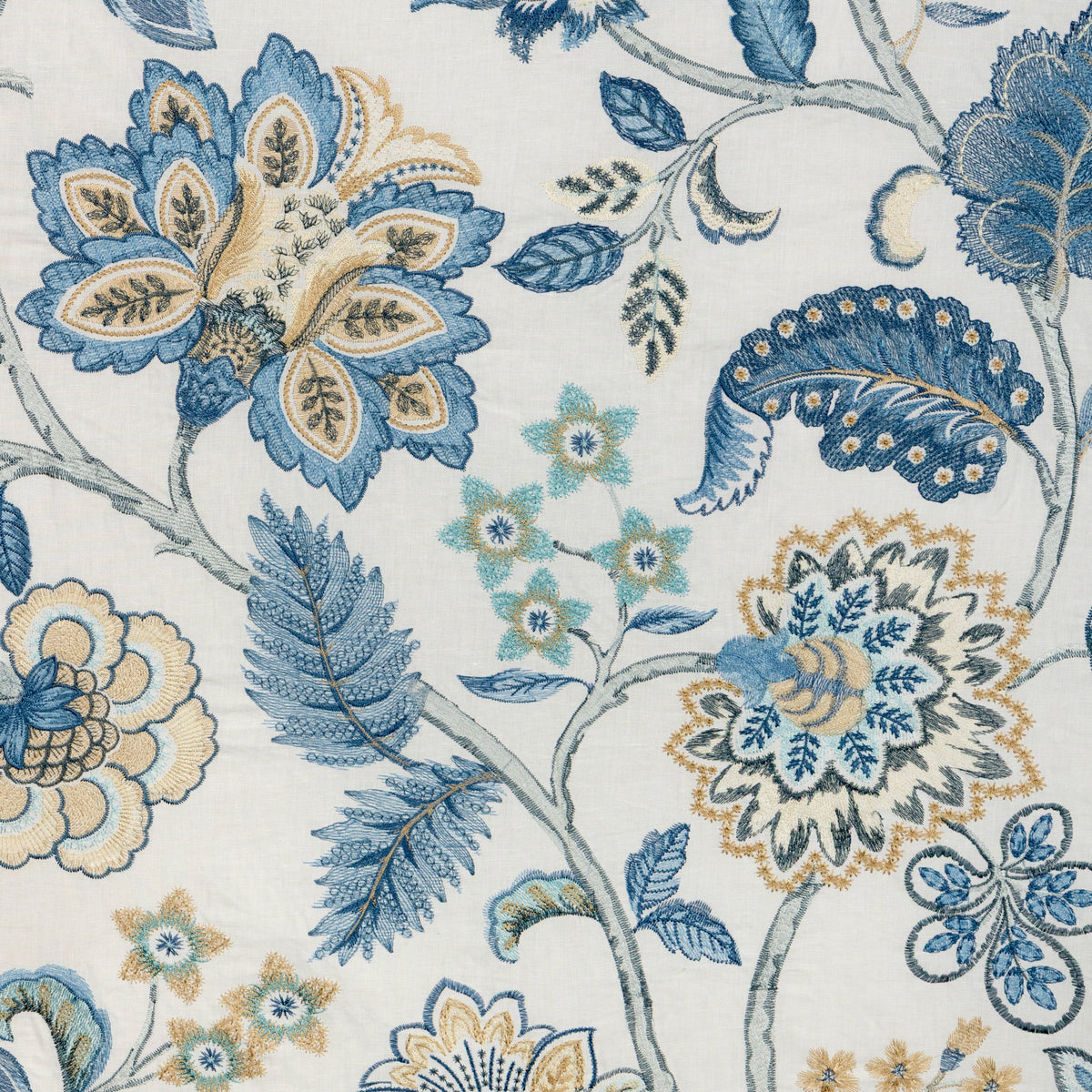 Amberly Emb fabric in Bayside color - pattern number 2025139.516.0 - by Lee Jofa in the Mayfair Embroideries collection