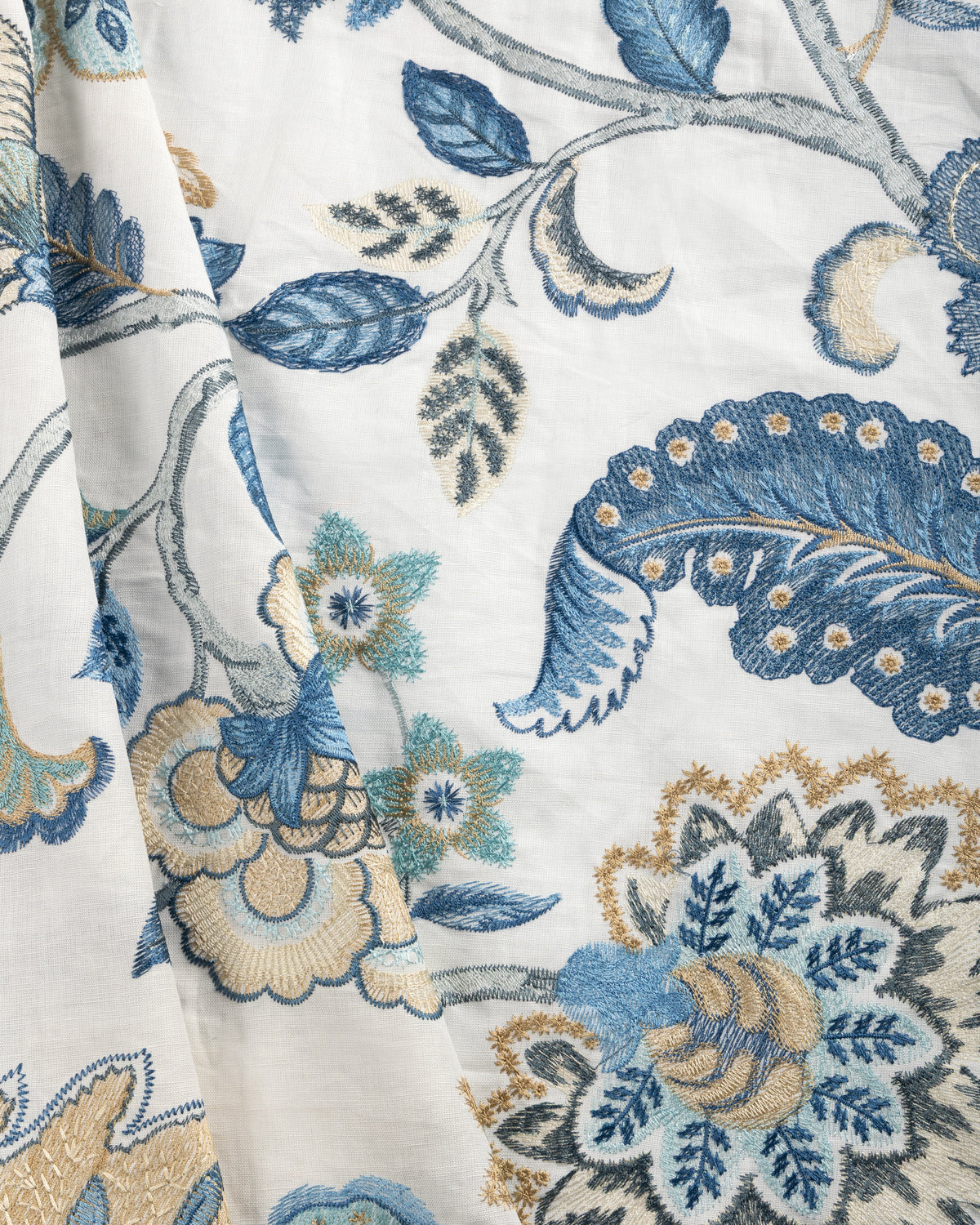 Amberly Emb fabric in Bayside color - pattern number 2025139.516.0 - by Lee Jofa in the Mayfair Embroideries collection