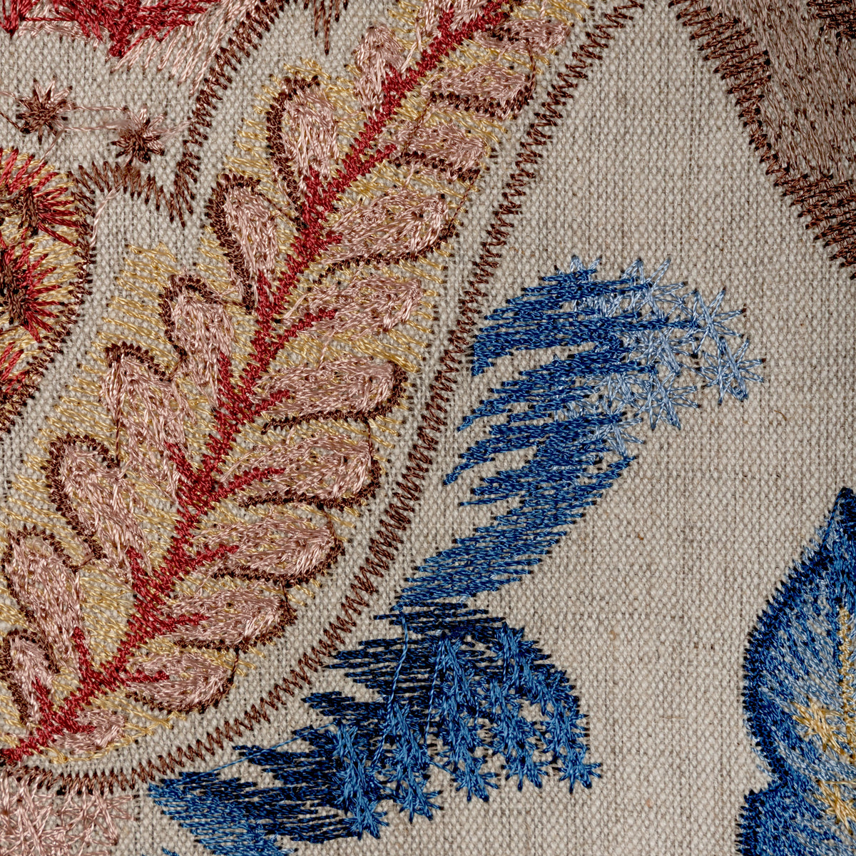 Amberly Emb fabric in Indienne color - pattern number 2025139.519.0 - by Lee Jofa in the Mayfair Embroideries collection