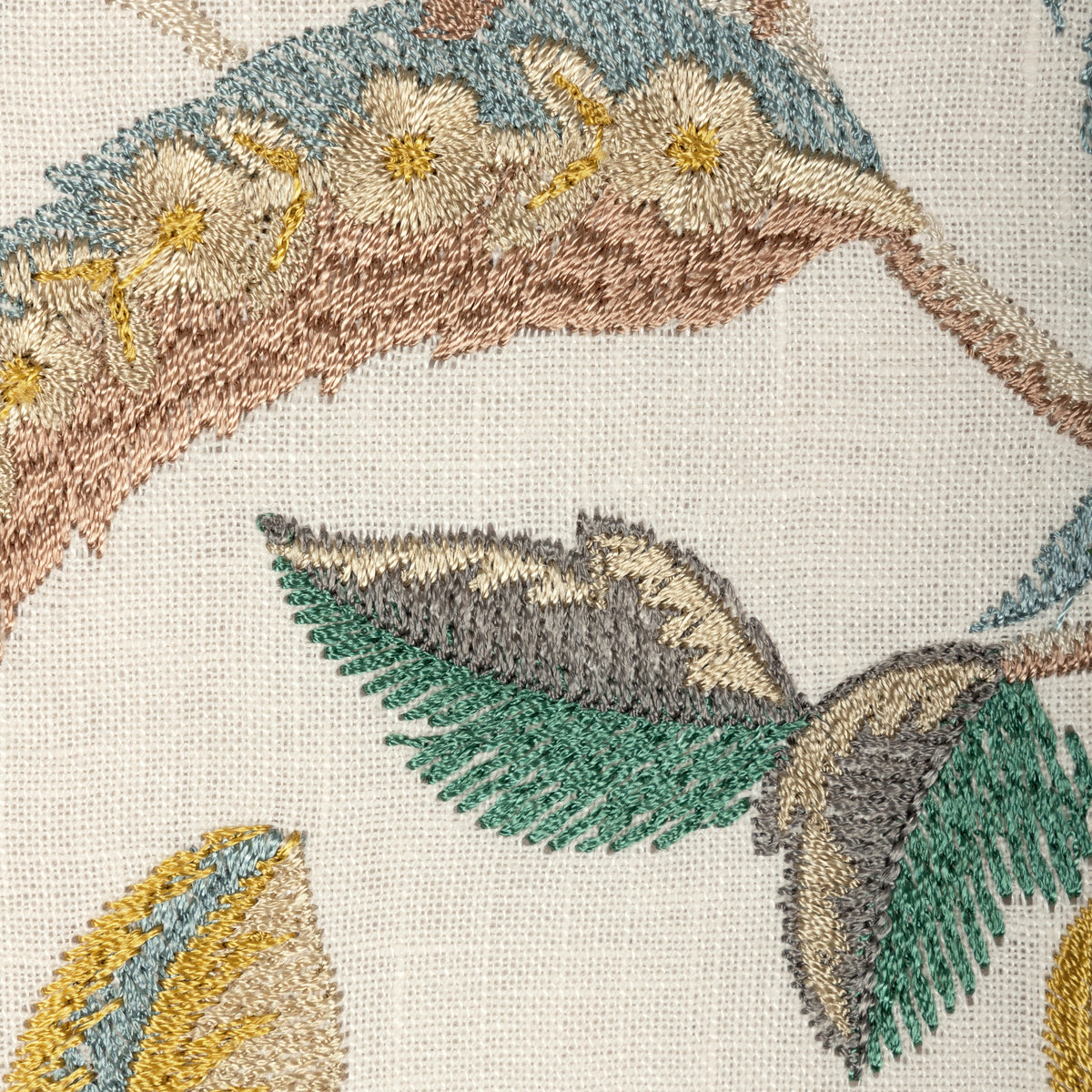 Palawan Emb fabric in Teal/Green color - pattern number 2025141.353.0 - by Lee Jofa in the Mayfair Embroideries collection