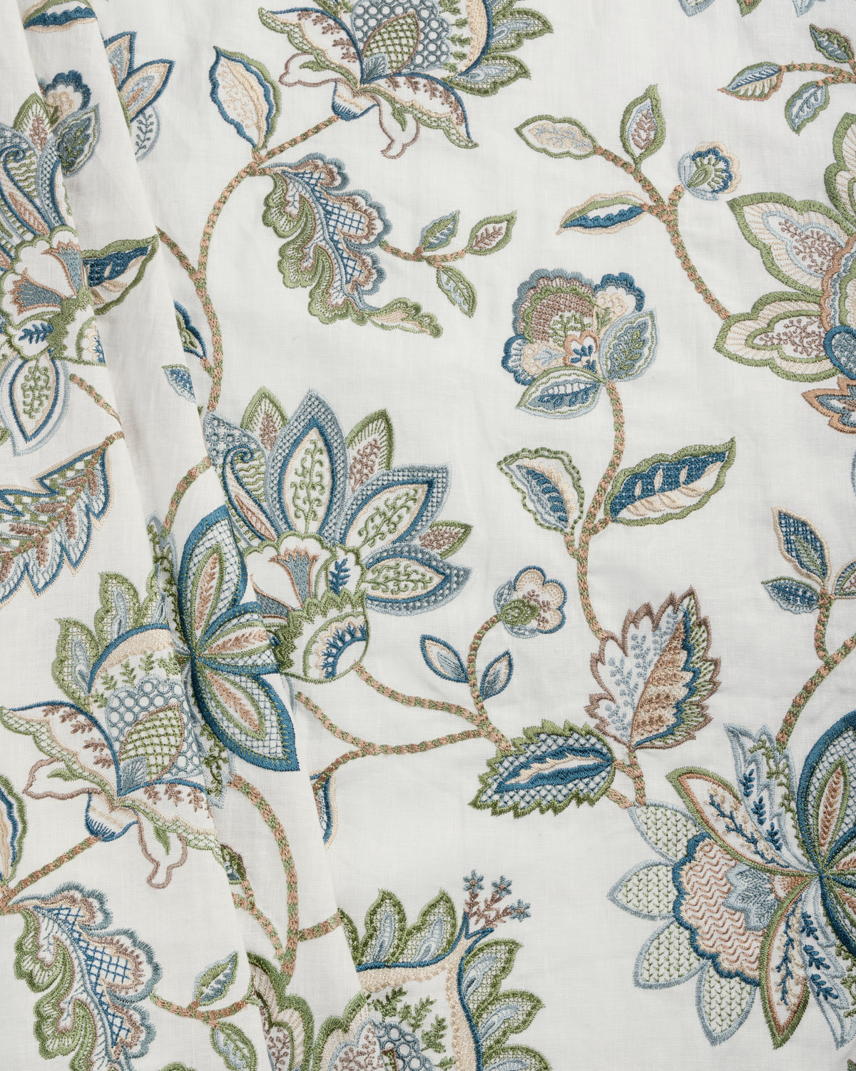 Mayfair Emb fabric in Ocean color - pattern number 2025142.530.0 - by Lee Jofa in the Mayfair Embroideries collection