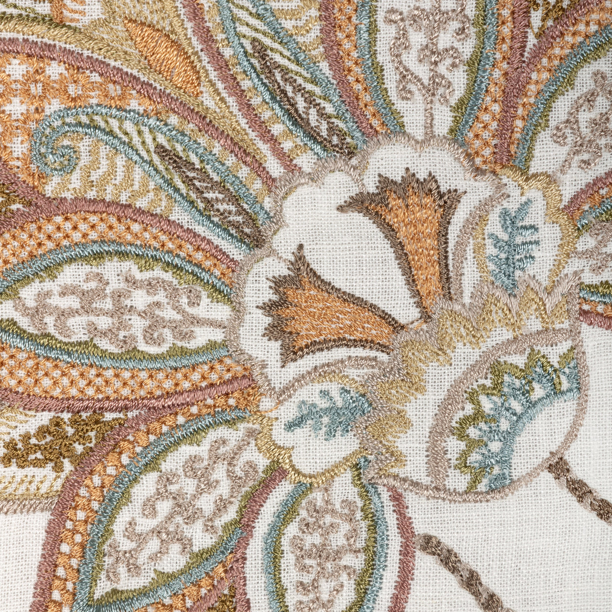 Mayfair Emb fabric in Terracotta color - pattern number 2025142.716.0 - by Lee Jofa in the Mayfair Embroideries collection