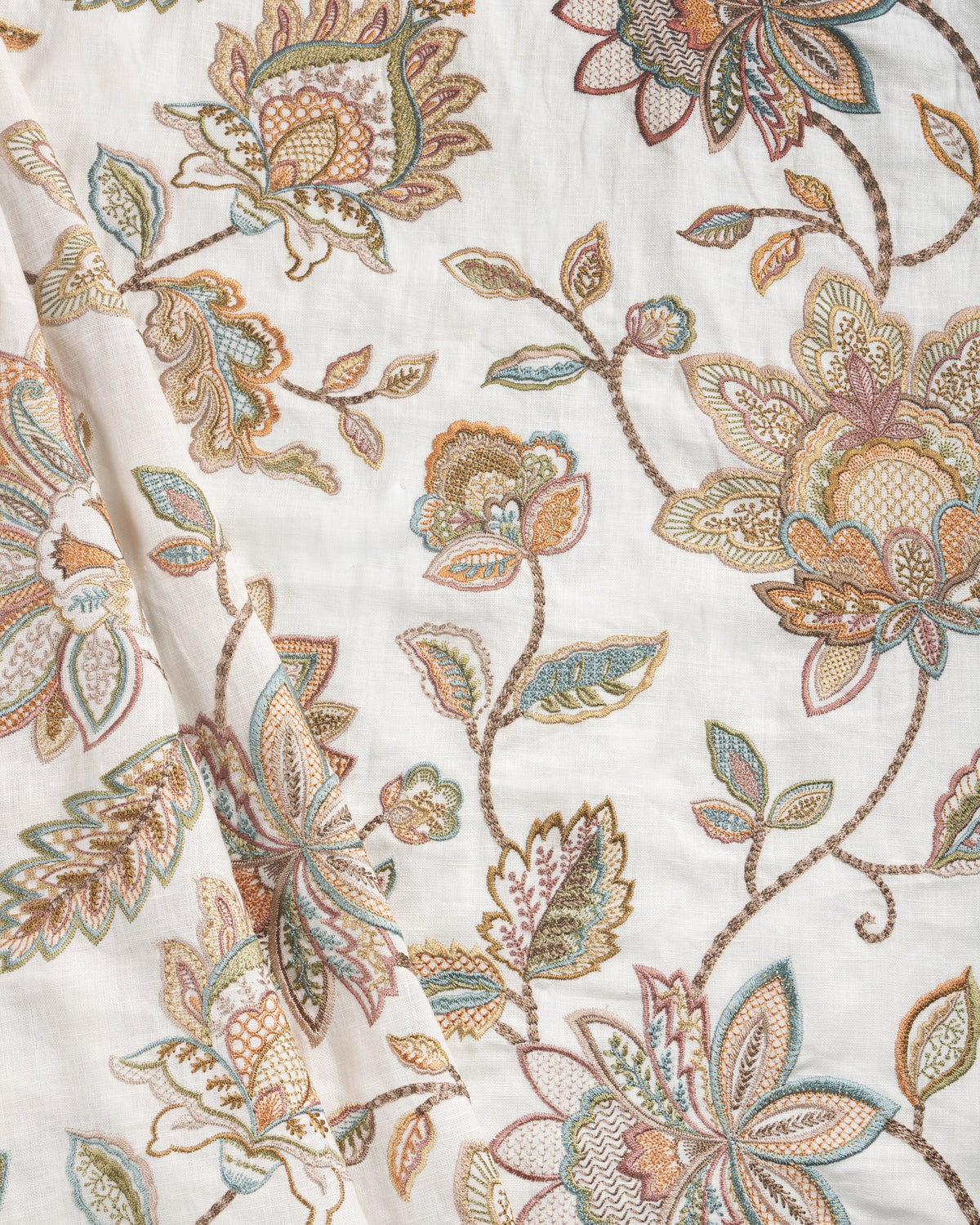 Mayfair Emb fabric in Terracotta color - pattern number 2025142.716.0 - by Lee Jofa in the Mayfair Embroideries collection