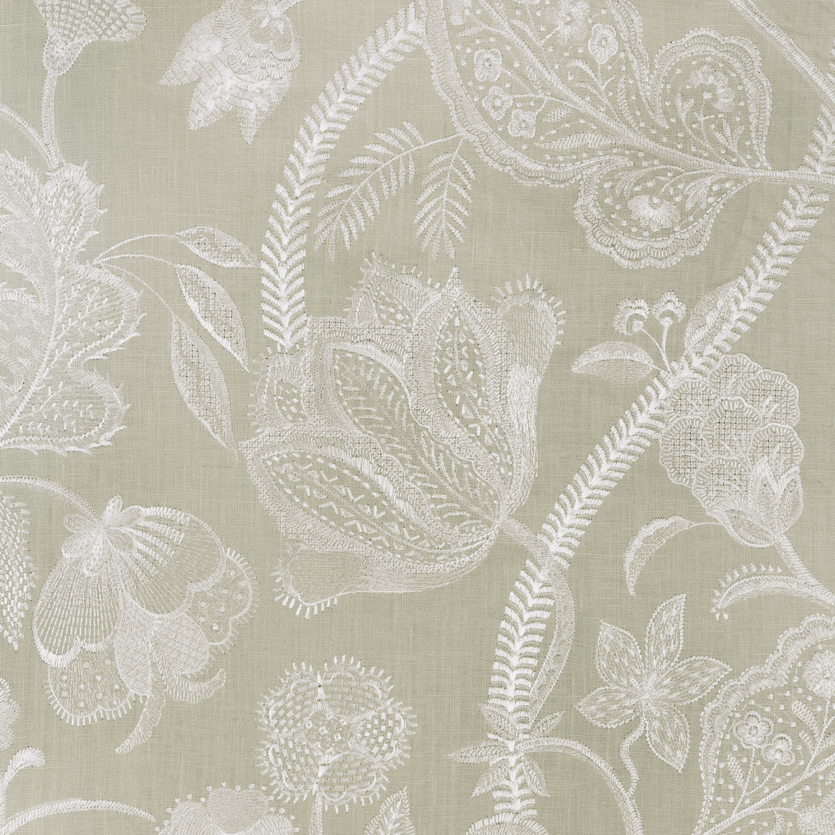 Summerfield Emb fabric in Celery color - pattern number 2025143.23.0 - by Lee Jofa in the Mayfair Embroideries collection