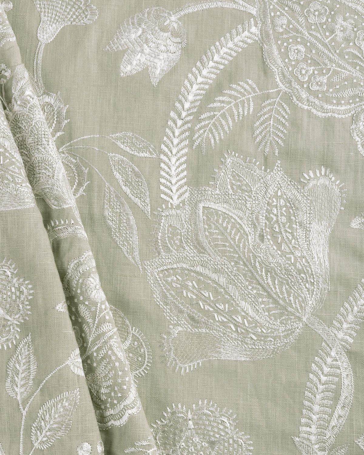 Summerfield Emb fabric in Celery color - pattern number 2025143.23.0 - by Lee Jofa in the Mayfair Embroideries collection