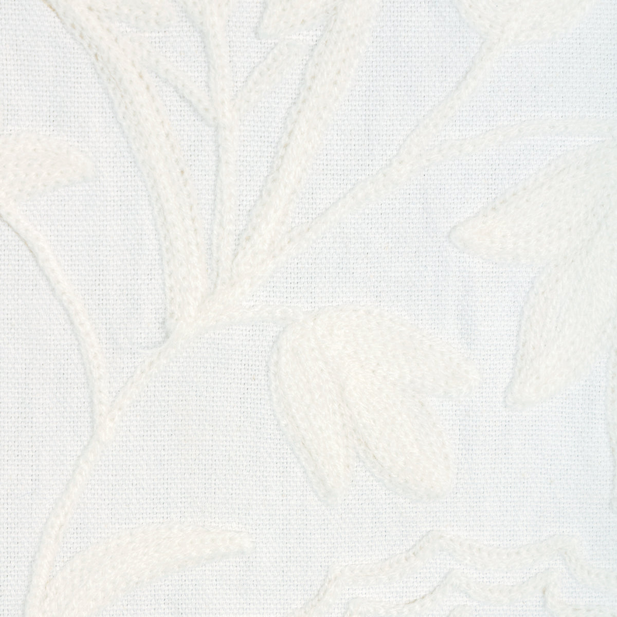 Folkland Emb fabric in Ivory color - pattern number 2025144.1.0 - by Lee Jofa in the Mayfair Embroideries collection