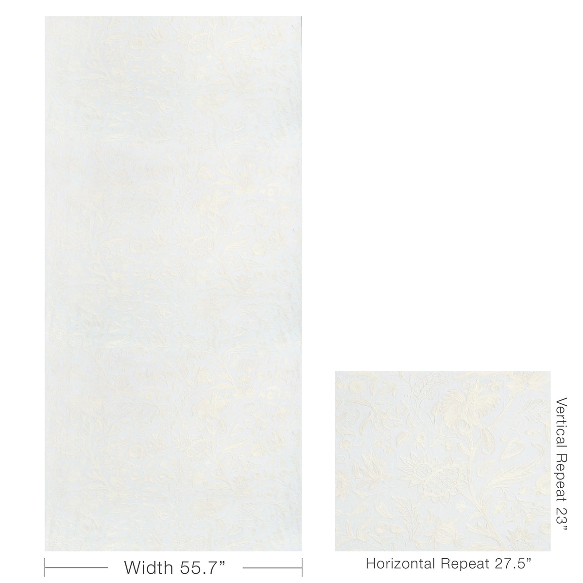 Folkland Emb fabric in Ivory color - pattern number 2025144.1.0 - by Lee Jofa in the Mayfair Embroideries collection