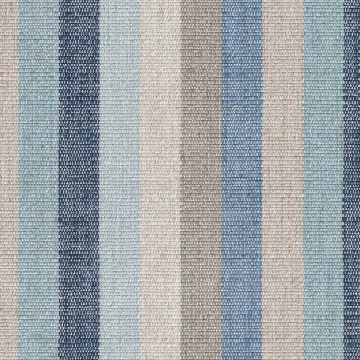 Holborn Stripe fabric in Marine color - pattern number 2025147.516.0 - by Lee Jofa in the Northwood Weaves collection