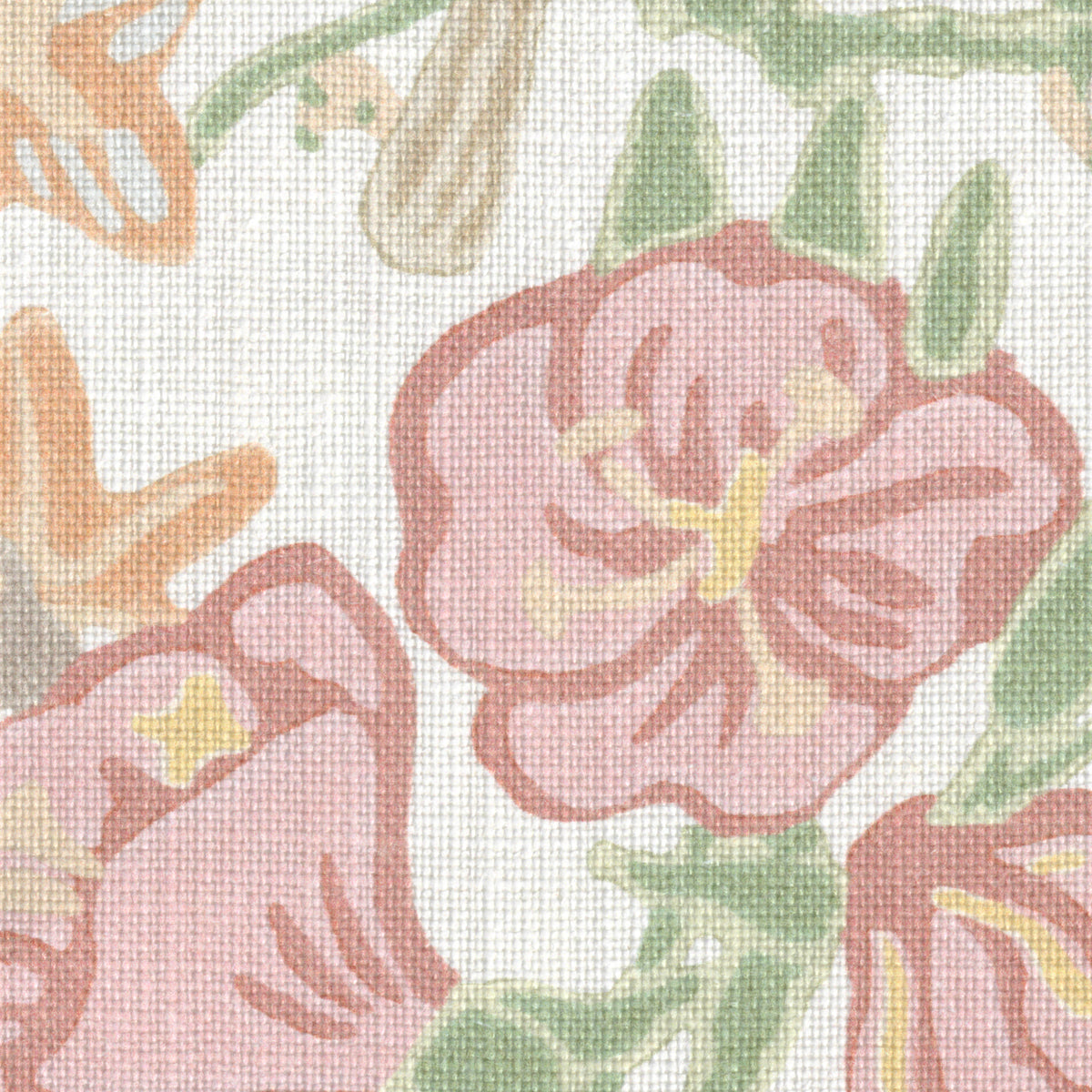 Plumeria Print fabric in Rose color - pattern number 2026104.73.0 - by Lee Jofa in the Hinton Hill collection