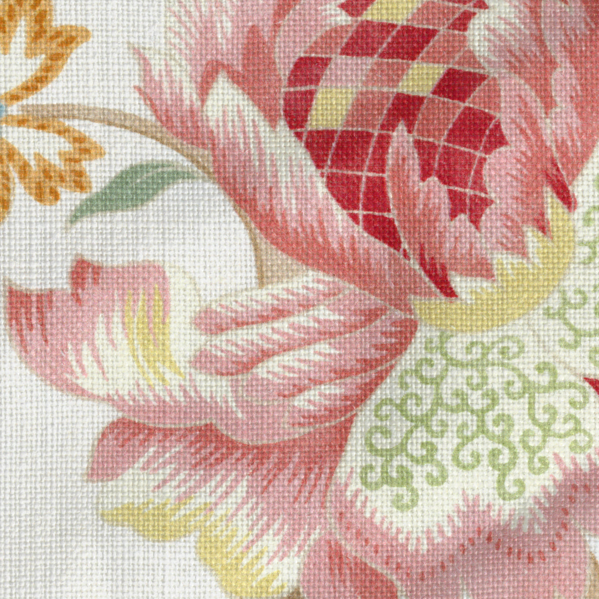 Arundel Print fabric in Coral color - pattern number 2026105.194.0 - by Lee Jofa in the Hinton Hill collection