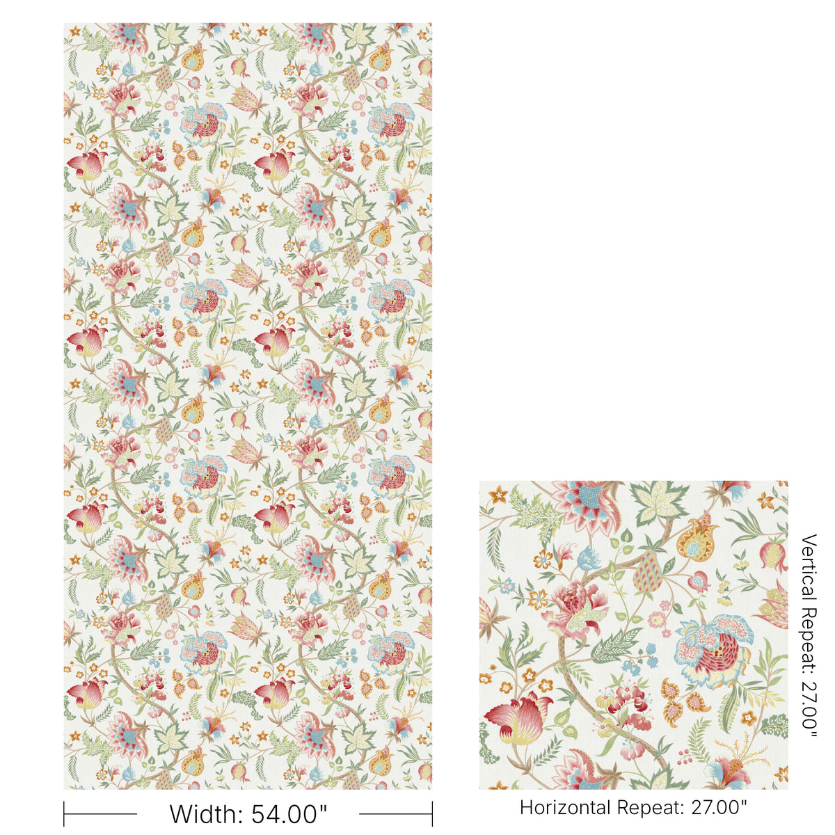 Arundel Print fabric in Coral color - pattern number 2026105.194.0 - by Lee Jofa in the Hinton Hill collection