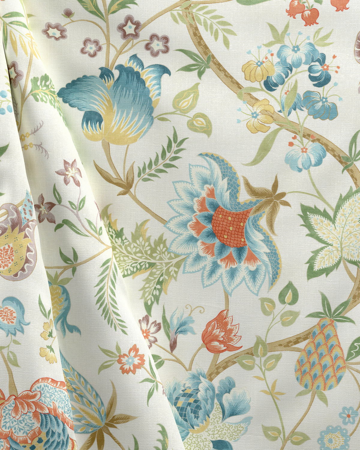 Arundel Print fabric in Teal color - pattern number 2026105.3524.0 - by Lee Jofa in the Hinton Hill collection