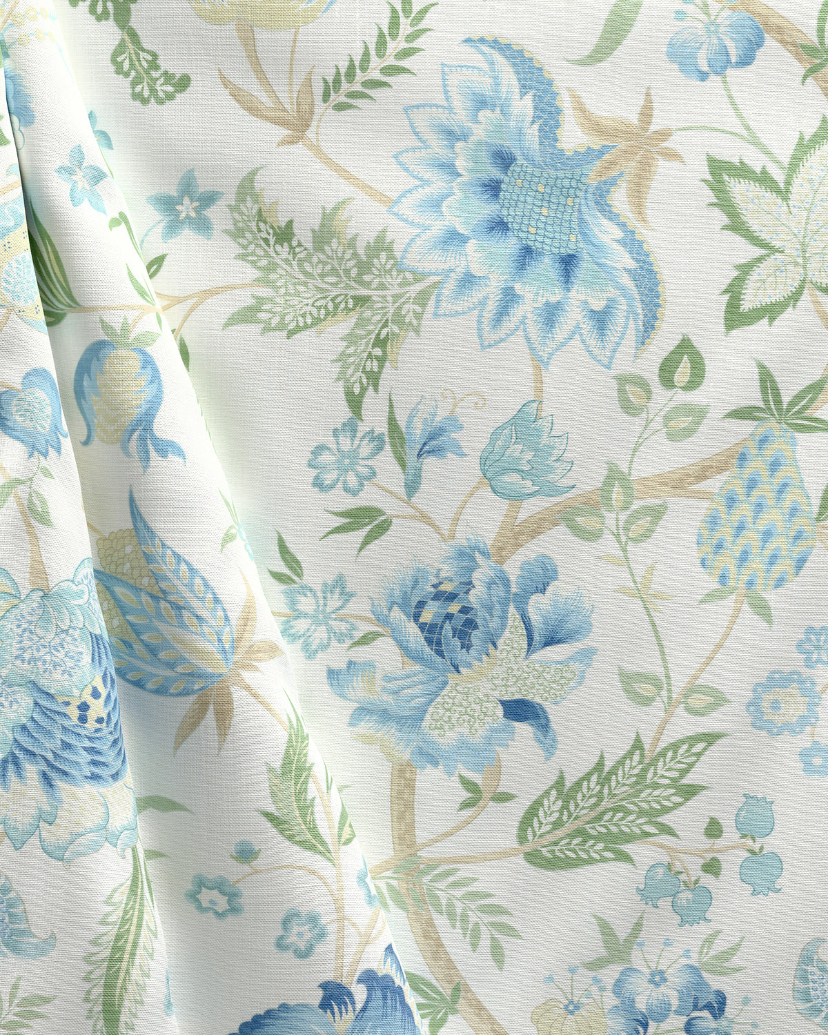 Arundel Print fabric in Blue color - pattern number 2026105.523.0 - by Lee Jofa in the Hinton Hill collection