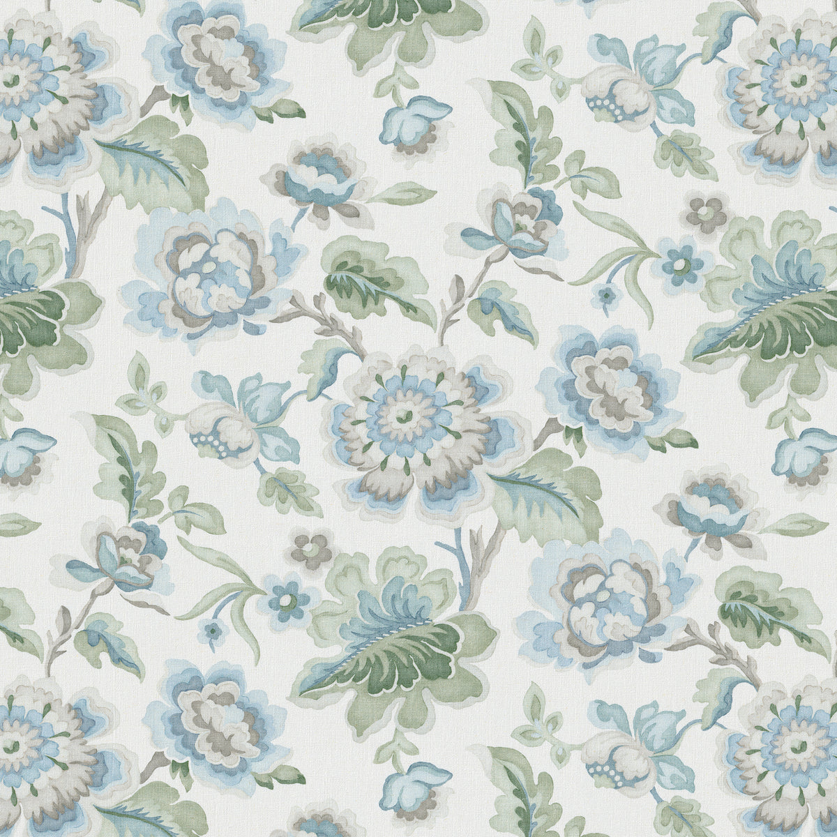 Bloomfield Print fabric in Seamist color - pattern number 2026106.153.0 - by Lee Jofa in the Hinton Hill collection