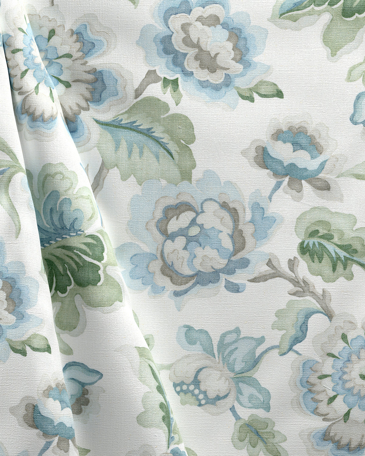 Bloomfield Print fabric in Seamist color - pattern number 2026106.153.0 - by Lee Jofa in the Hinton Hill collection
