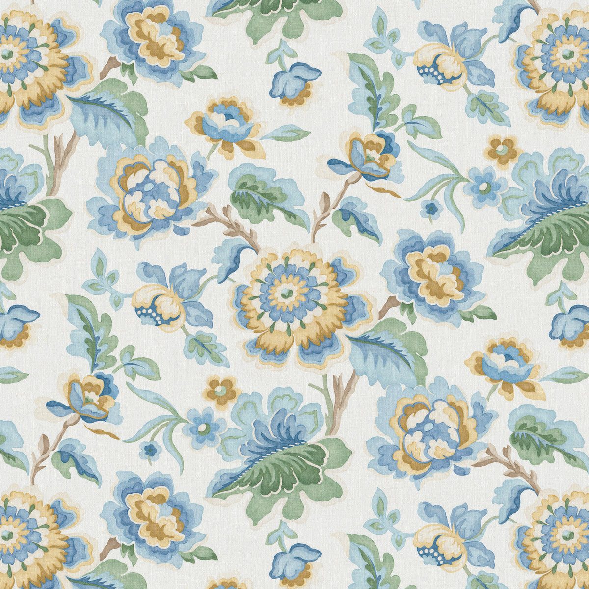 Bloomfield Print fabric in Seaside color - pattern number 2026106.54.0 - by Lee Jofa in the Hinton Hill collection