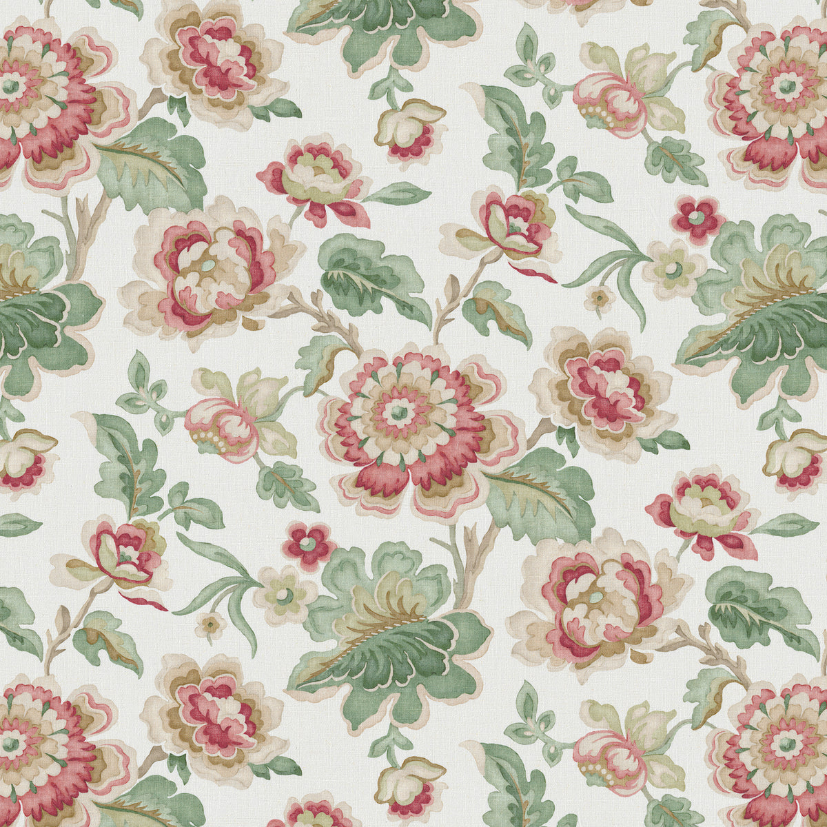 Bloomfield Print fabric in Rose color - pattern number 2026106.73.0 - by Lee Jofa in the Hinton Hill collection