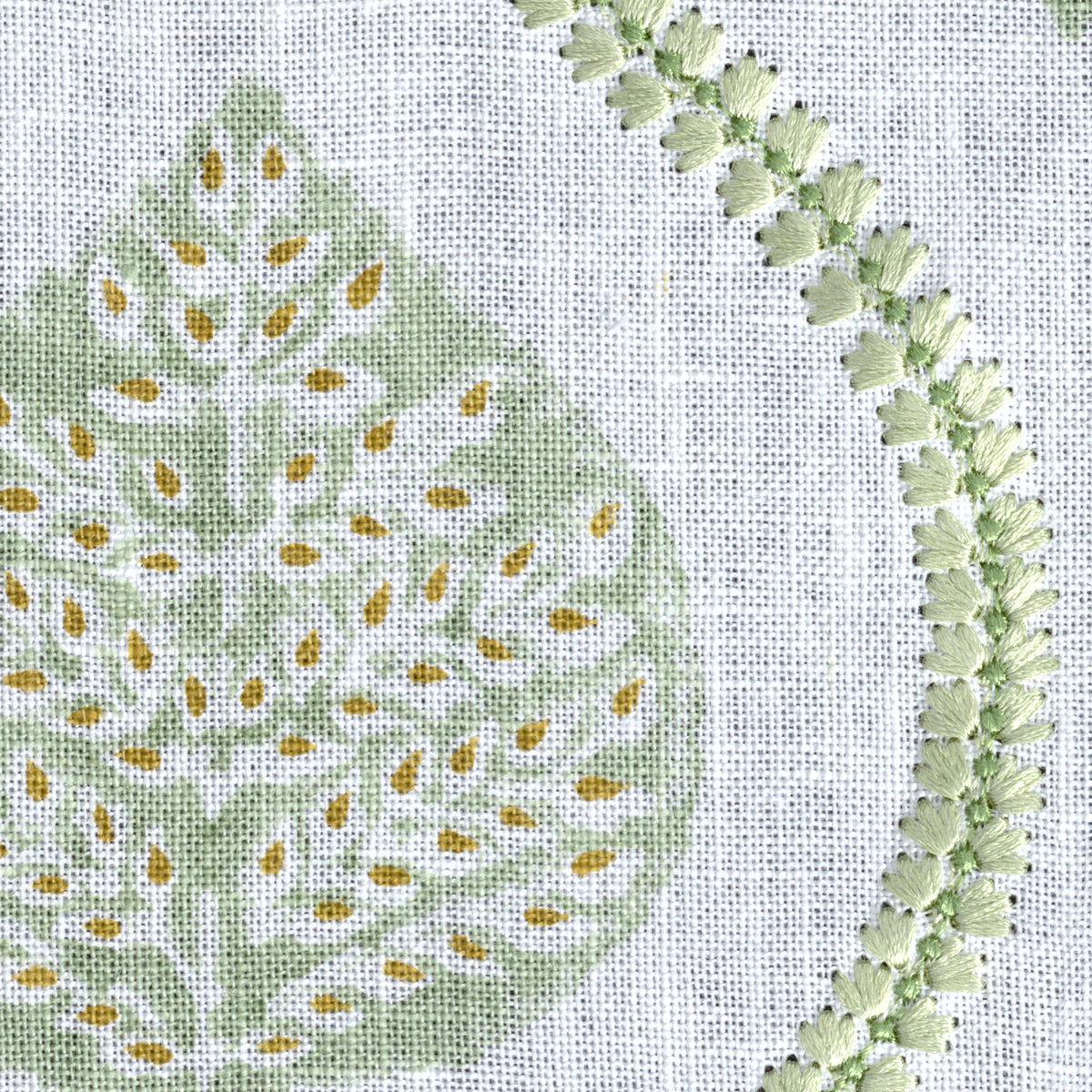 Elsie Print fabric in Leaf color - pattern number 2026107.316.0 - by Lee Jofa in the Hinton Hill collection