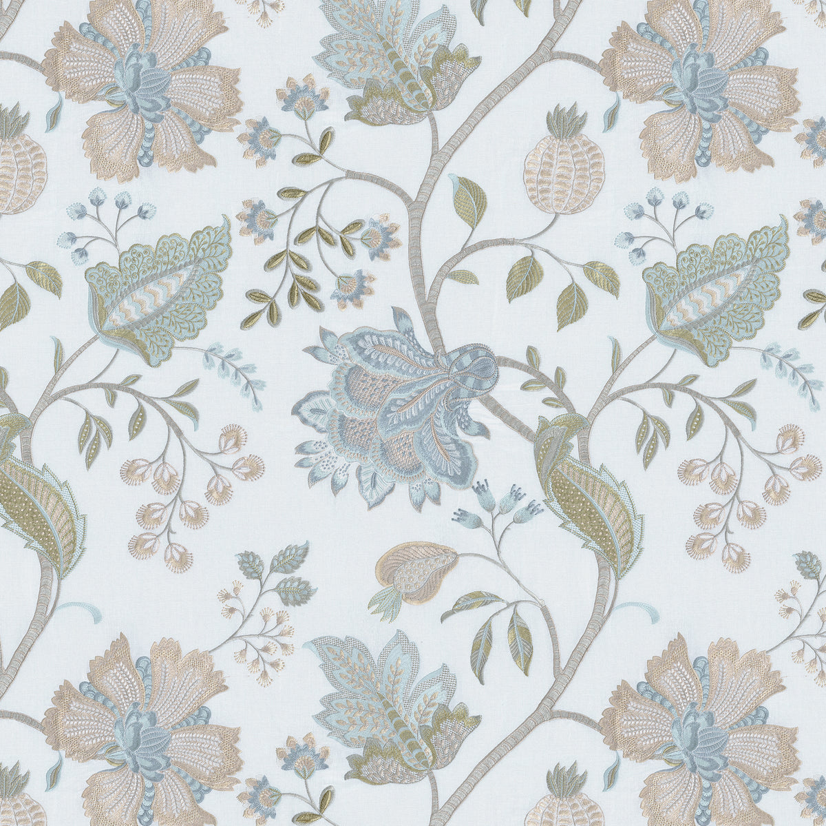 Hinton Hill Emb fabric in Spa color - pattern number 2026108.153.0 - by Lee Jofa in the Hinton Hill collection