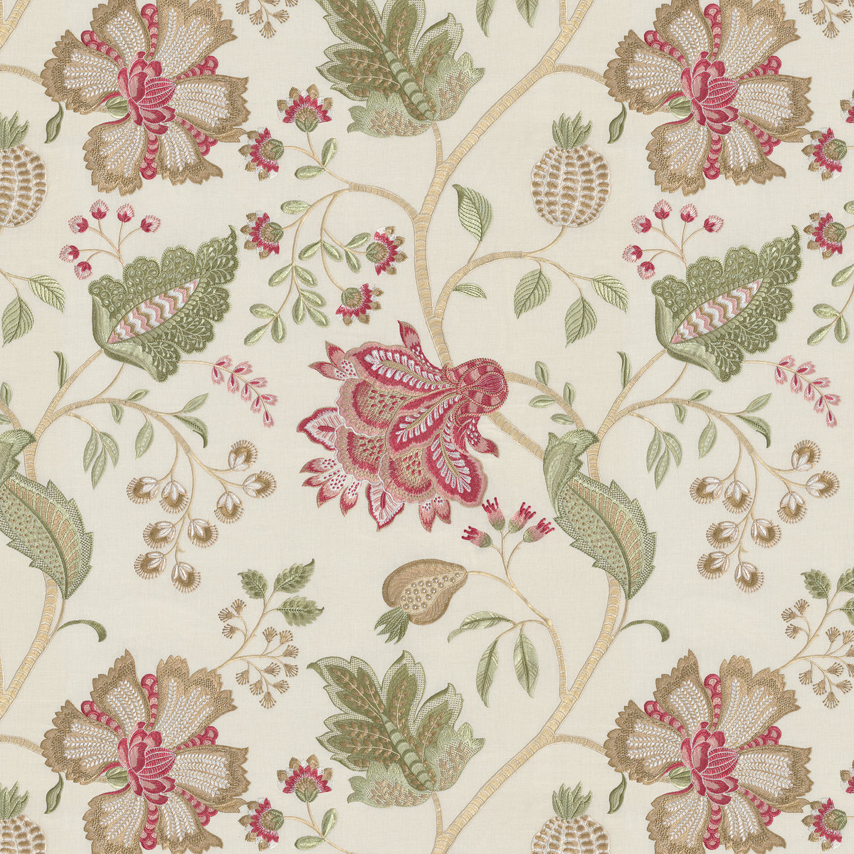 Hinton Hill Emb fabric in Antique color - pattern number 2026108.194.0 - by Lee Jofa in the Hinton Hill collection