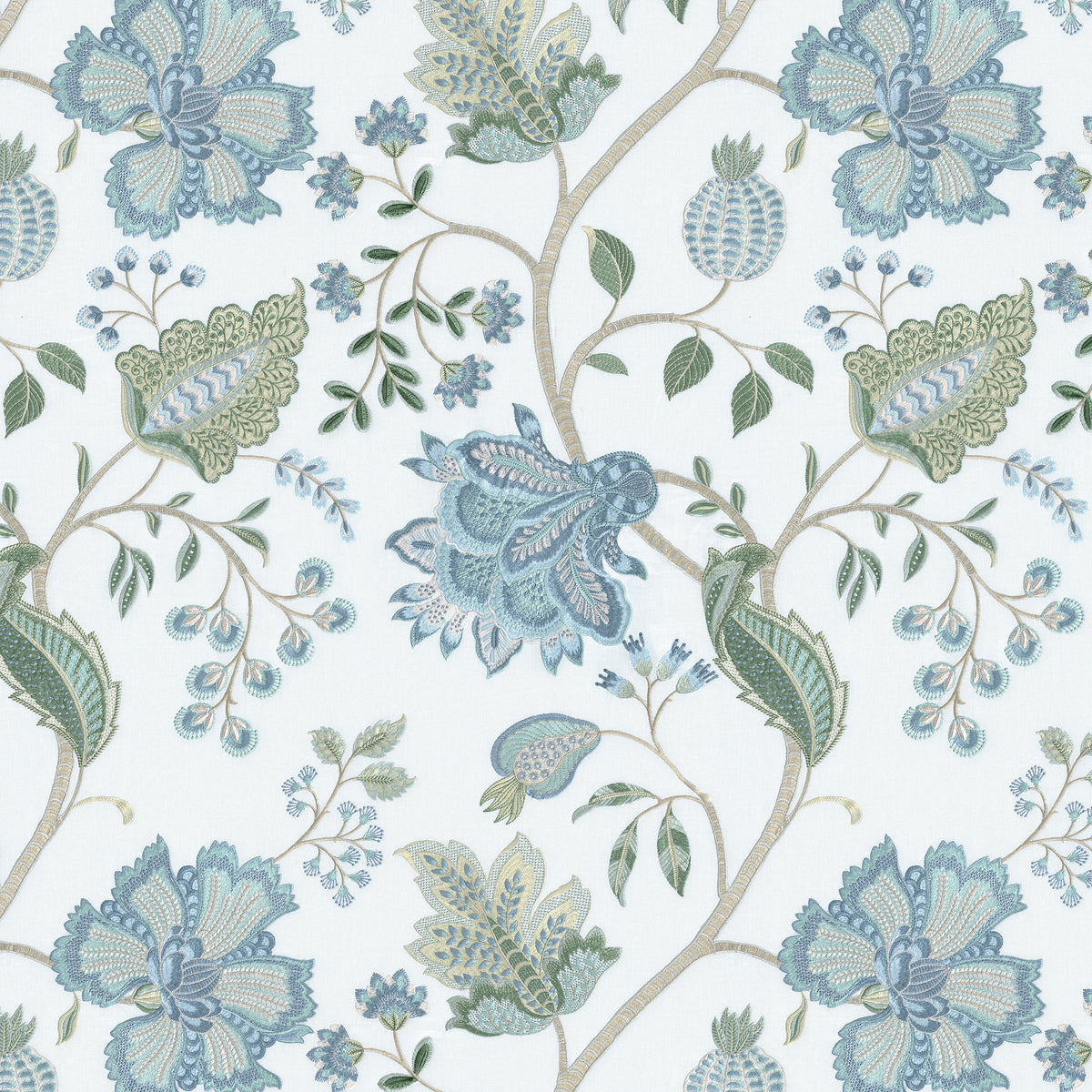 Hinton Hill Emb fabric in Horizon color - pattern number 2026108.530.0 - by Lee Jofa in the Hinton Hill collection