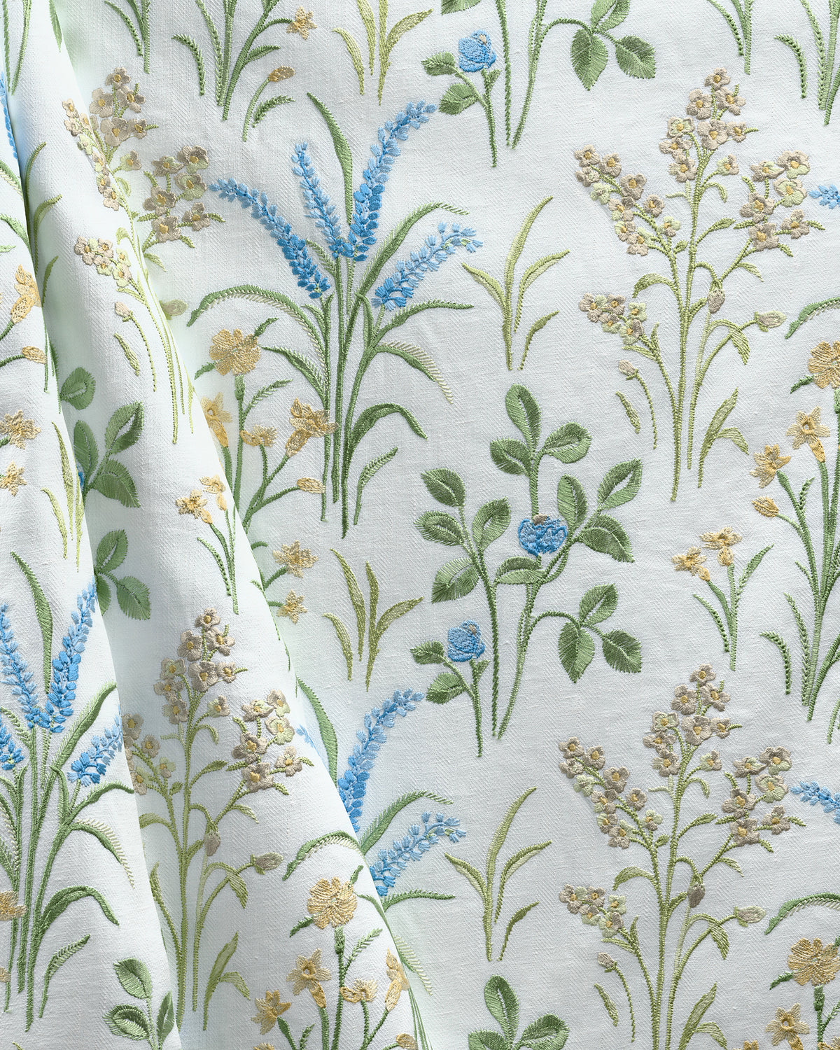 Gladwyn Emb fabric in Spring color - pattern number 2026109.340.0 - by Lee Jofa in the Hinton Hill collection