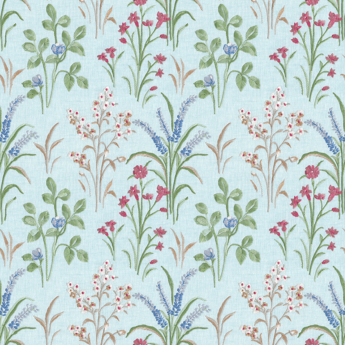 Gladwyn Emb fabric in Aqua color - pattern number 2026109.519.0 - by Lee Jofa in the Hinton Hill collection