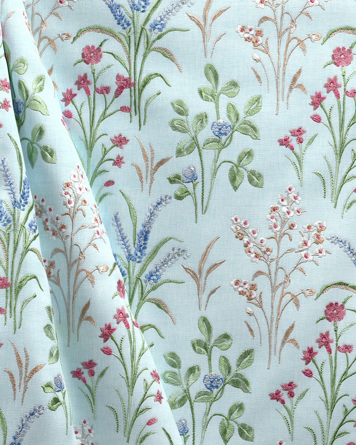 Gladwyn Emb fabric in Aqua color - pattern number 2026109.519.0 - by Lee Jofa in the Hinton Hill collection