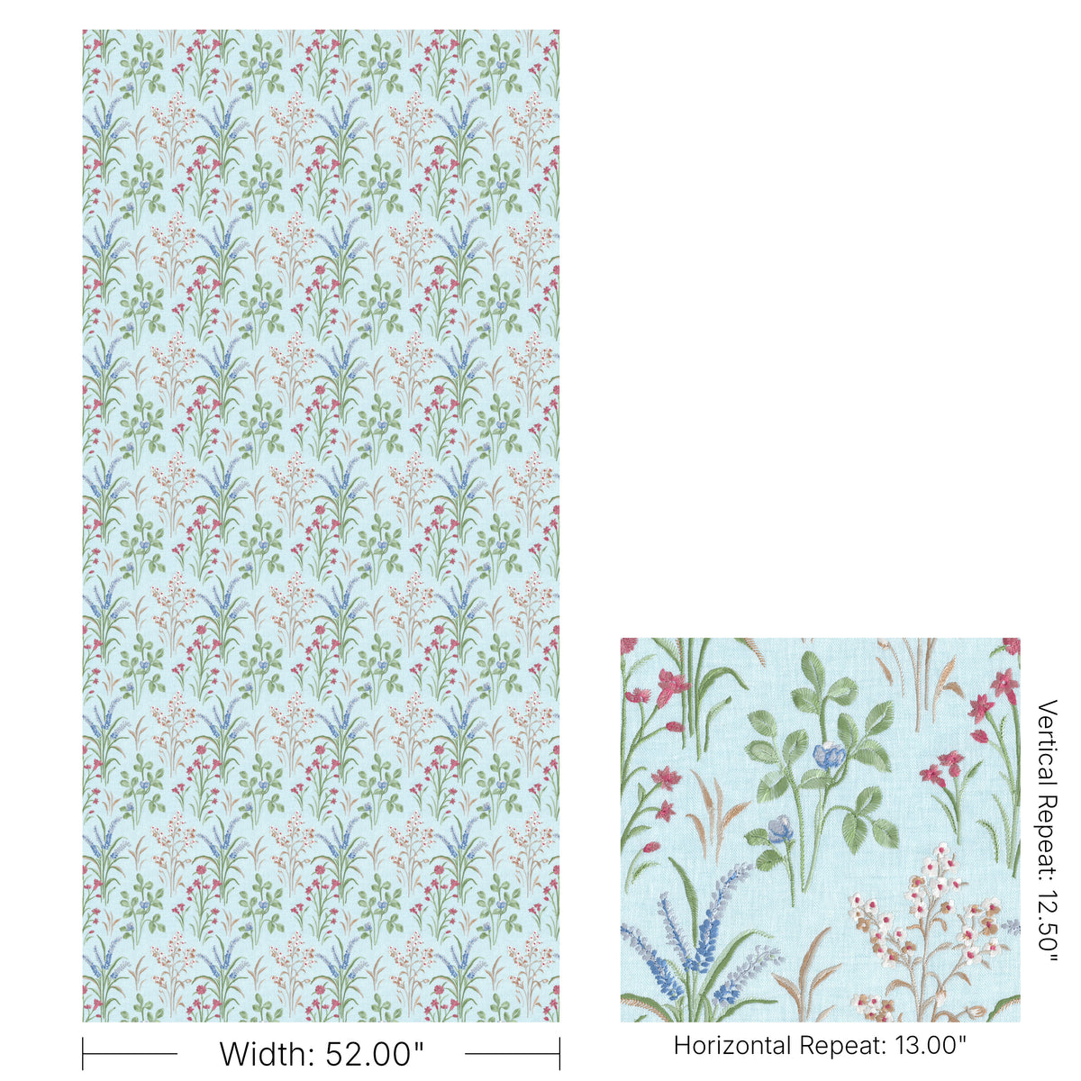 Gladwyn Emb fabric in Aqua color - pattern number 2026109.519.0 - by Lee Jofa in the Hinton Hill collection
