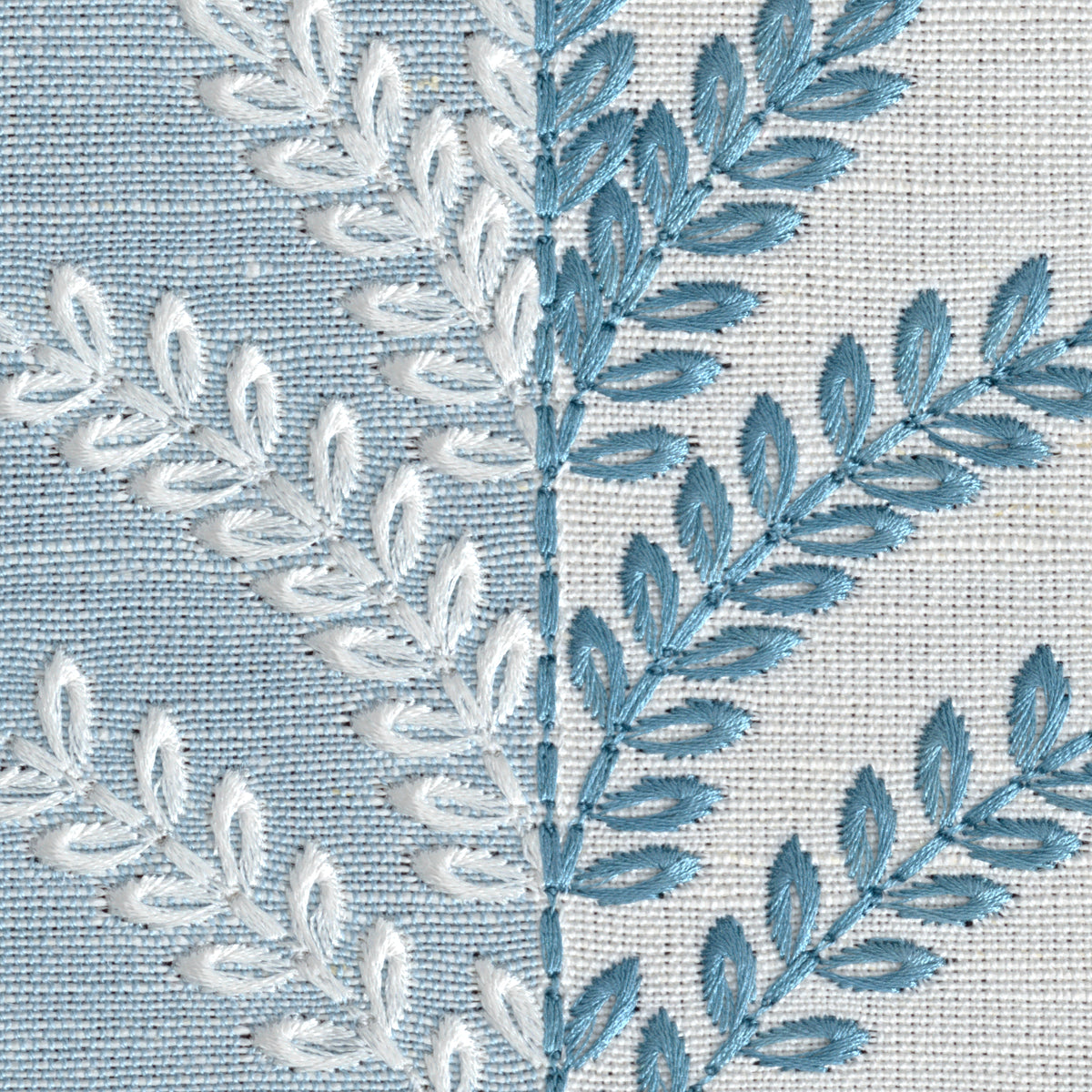 Filaree Emb fabric in Chambray color - pattern number 2026110.15.0 - by Lee Jofa in the Hinton Hill collection