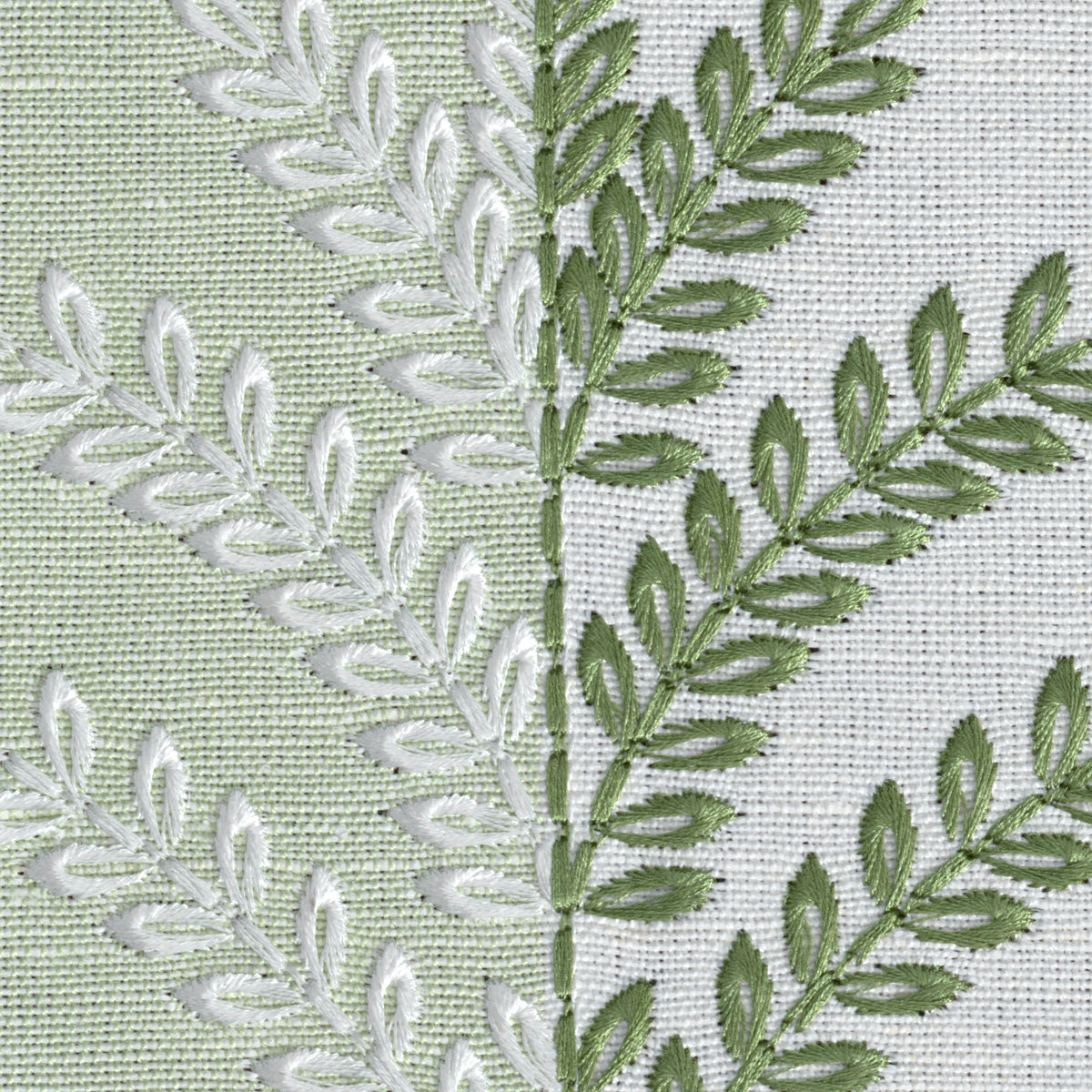 Filaree Emb fabric in Leaf color - pattern number 2026110.30.0 - by Lee Jofa in the Hinton Hill collection