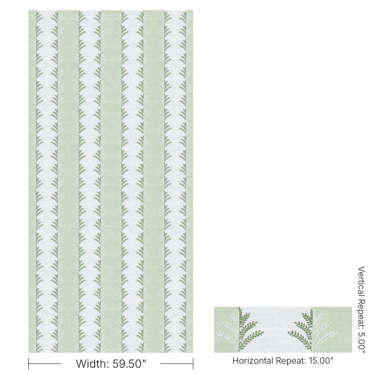Filaree Emb fabric in Leaf color - pattern number 2026110.30.0 - by Lee Jofa in the Hinton Hill collection