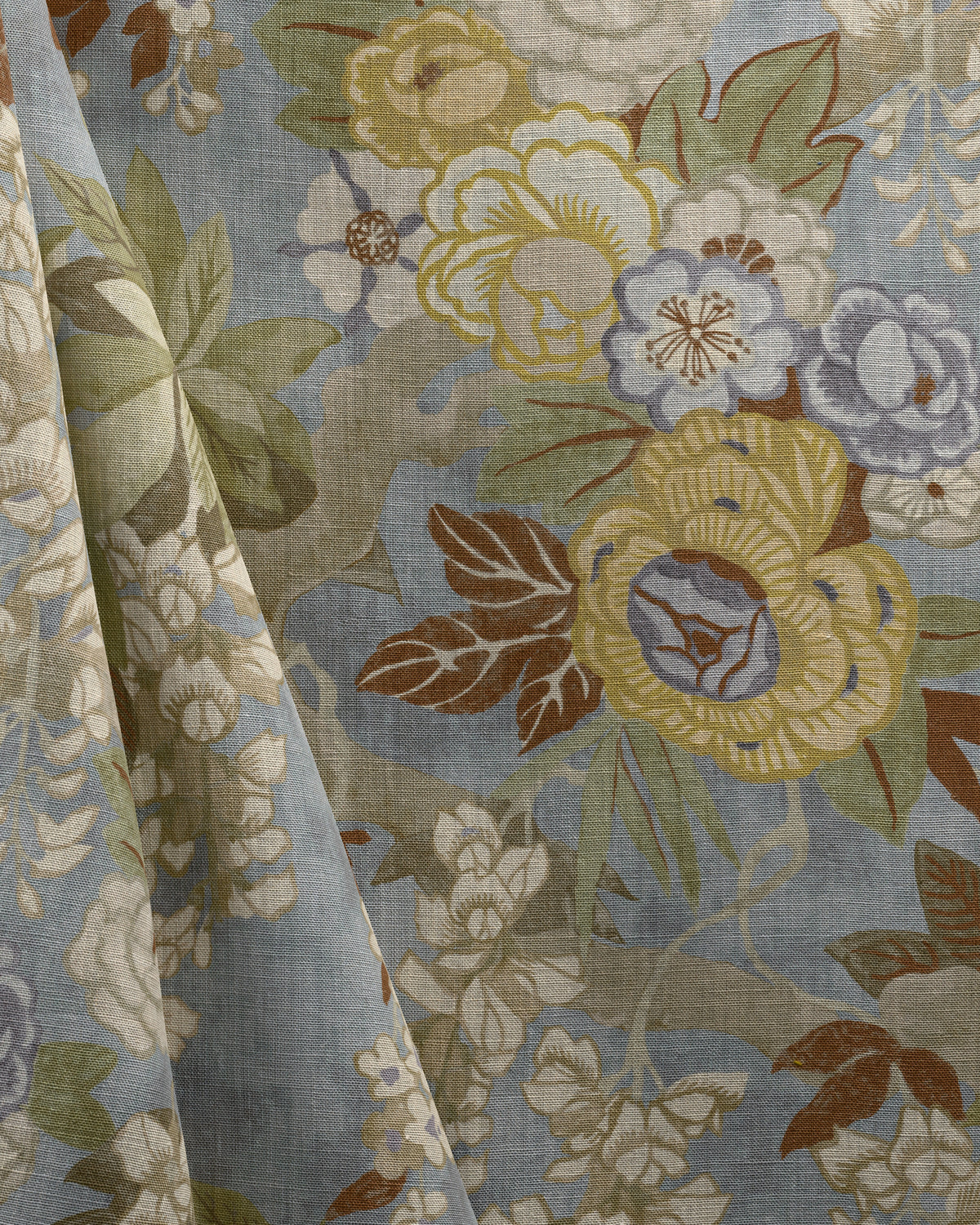 Gracie Gardens fabric in Slate color - pattern number 2026130.511.0 - by Lee Jofa in the Gracie Gardens collection