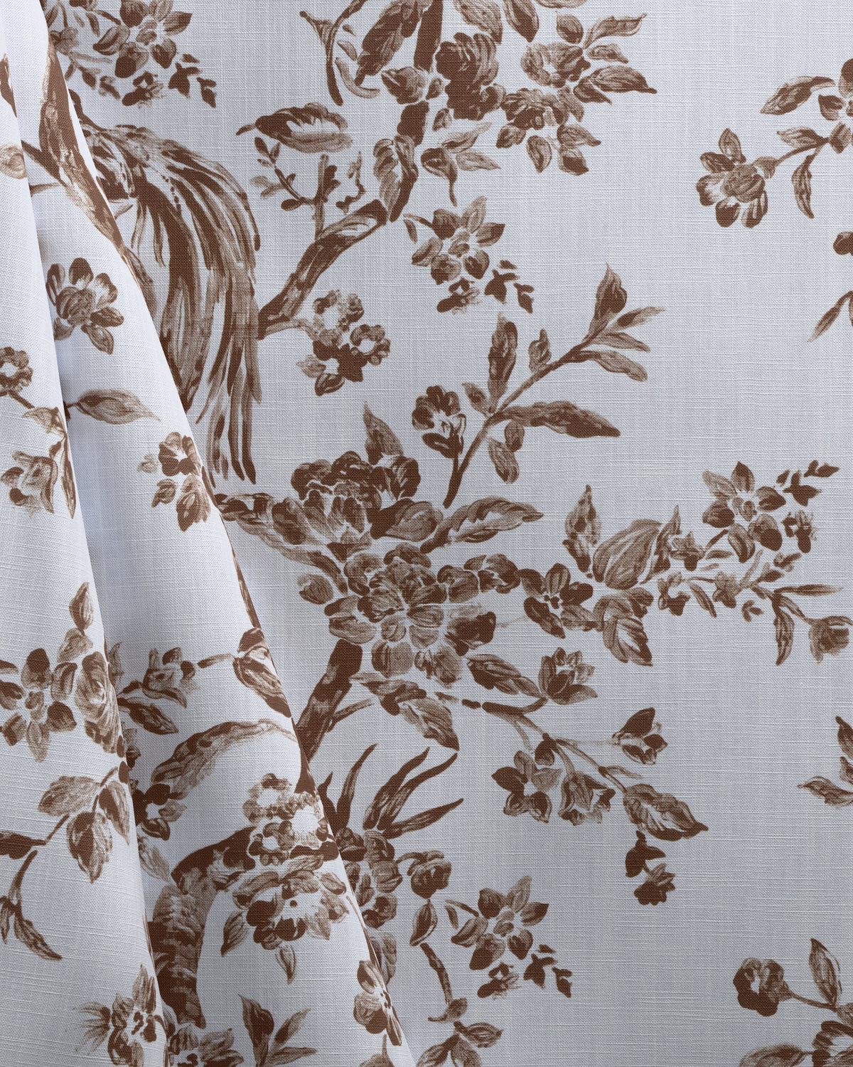 Camellia Toile fabric in Brown color - pattern number 2026131.61.0 - by Lee Jofa in the Gracie Gardens collection