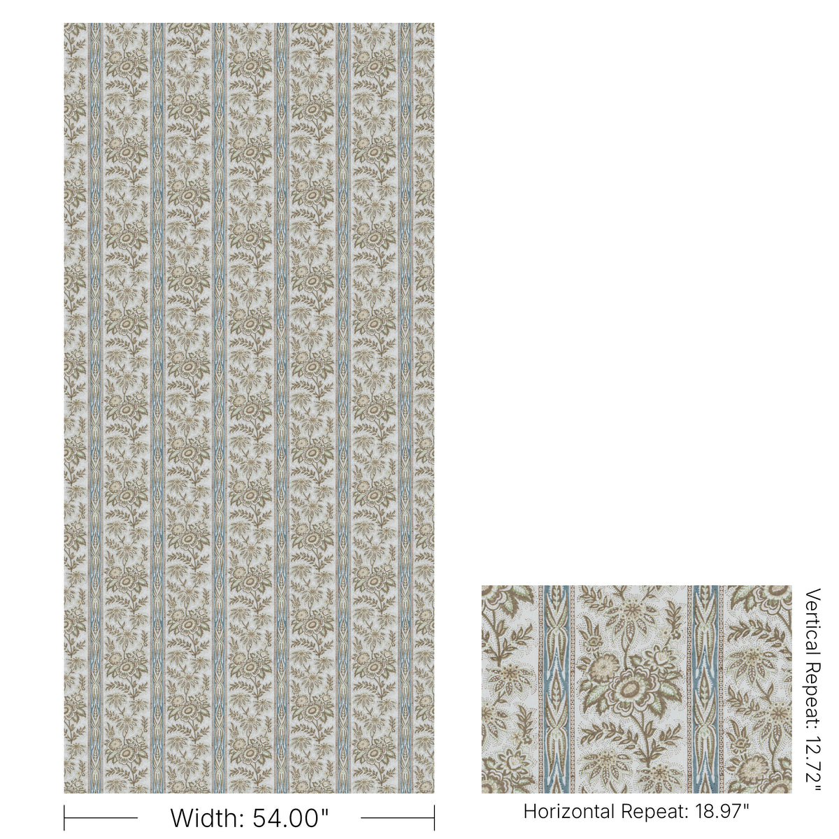 Margaux Print fabric in Moss color - pattern number 2026133.315.0 - by Lee Jofa in the Gracie Gardens collection