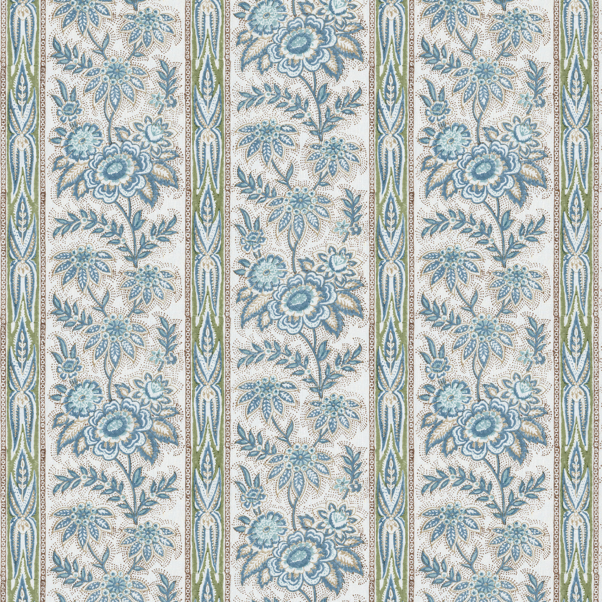 Margaux Print fabric in Blue color - pattern number 2026133.530.0 - by Lee Jofa in the Gracie Gardens collection