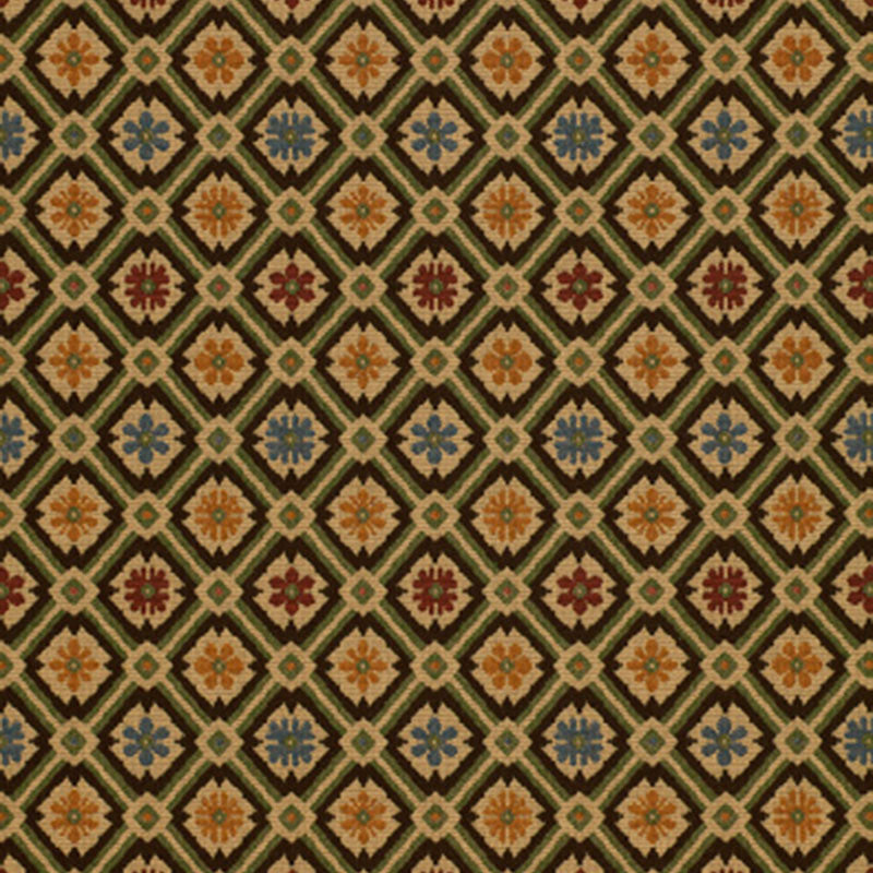 Savonnerie Tapestry fabric in mallard color - pattern number 25301 - by Schumacher in the A Country Life collection