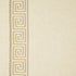 Greek Key Embroidery fabric in pebble and taupe color - pattern number 25800 - by Schumacher in the Au Naturel collection
