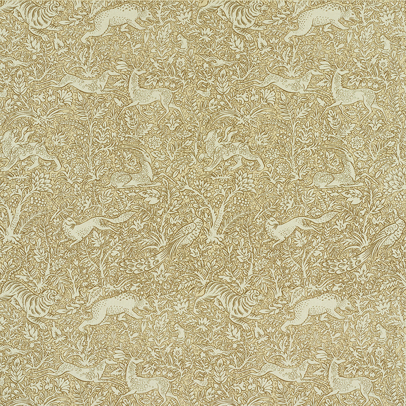 Khans Park fabric in gray beige color - pattern number 2603274 - by Schumacher in the Luxe Lodge collection