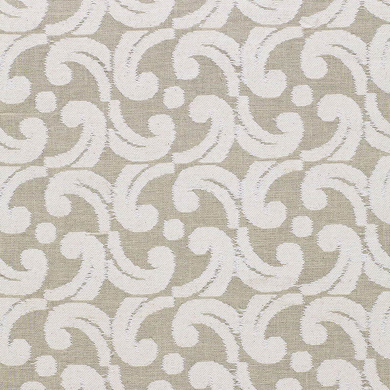Baroque Cutwork fabric in natural color - pattern number 2608480 - by Schumacher in the Luxury Chenilles collection