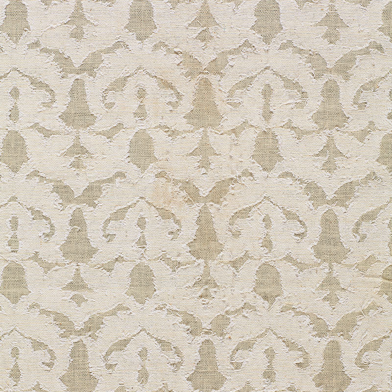 Heart Vine Cutwork Casement fabric in natural color - pattern number 2609520 - by Schumacher in the Radiance Sheers collection