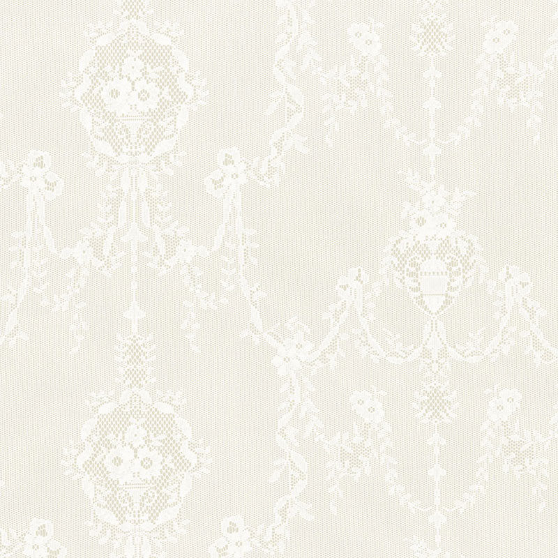 Stephanies Lace Sheer fabric in champagne color - pattern number 2609790 - by Schumacher in the Radiance Sheers collection